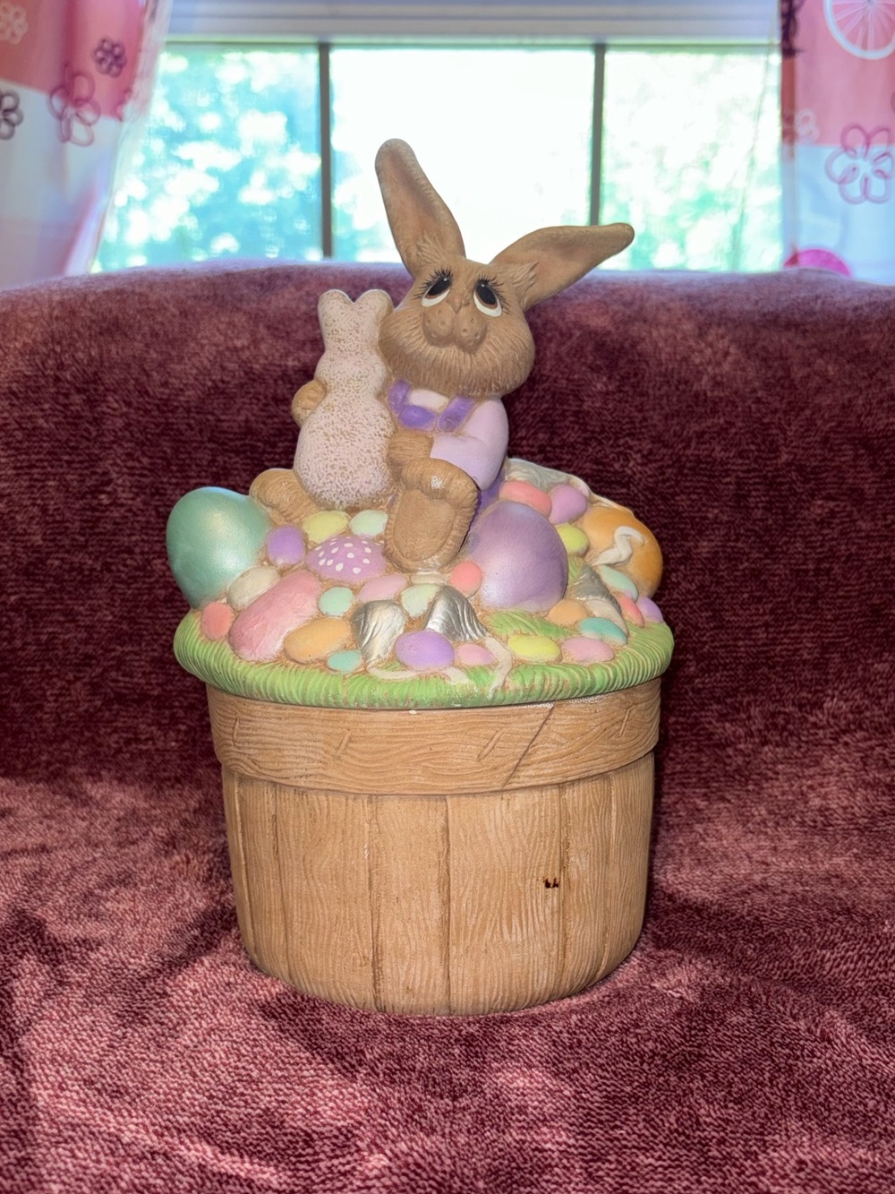 Easter Bunny Treat Jar - Pastel Multi